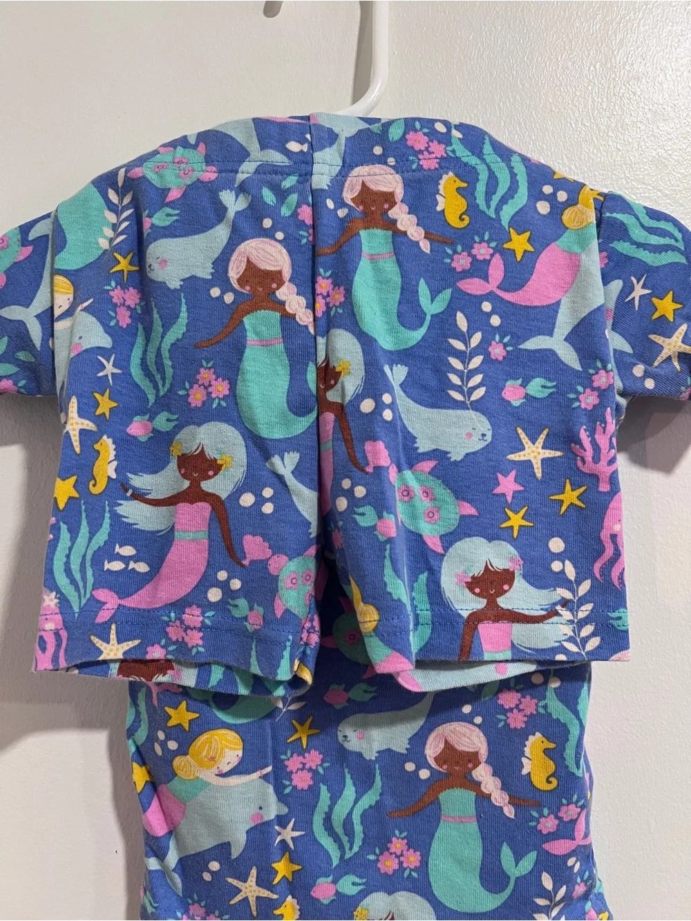 PJ Place by Children's Place Toddler 2T Blue Mermaid Ocean Snug Fit PJ Set GUC
